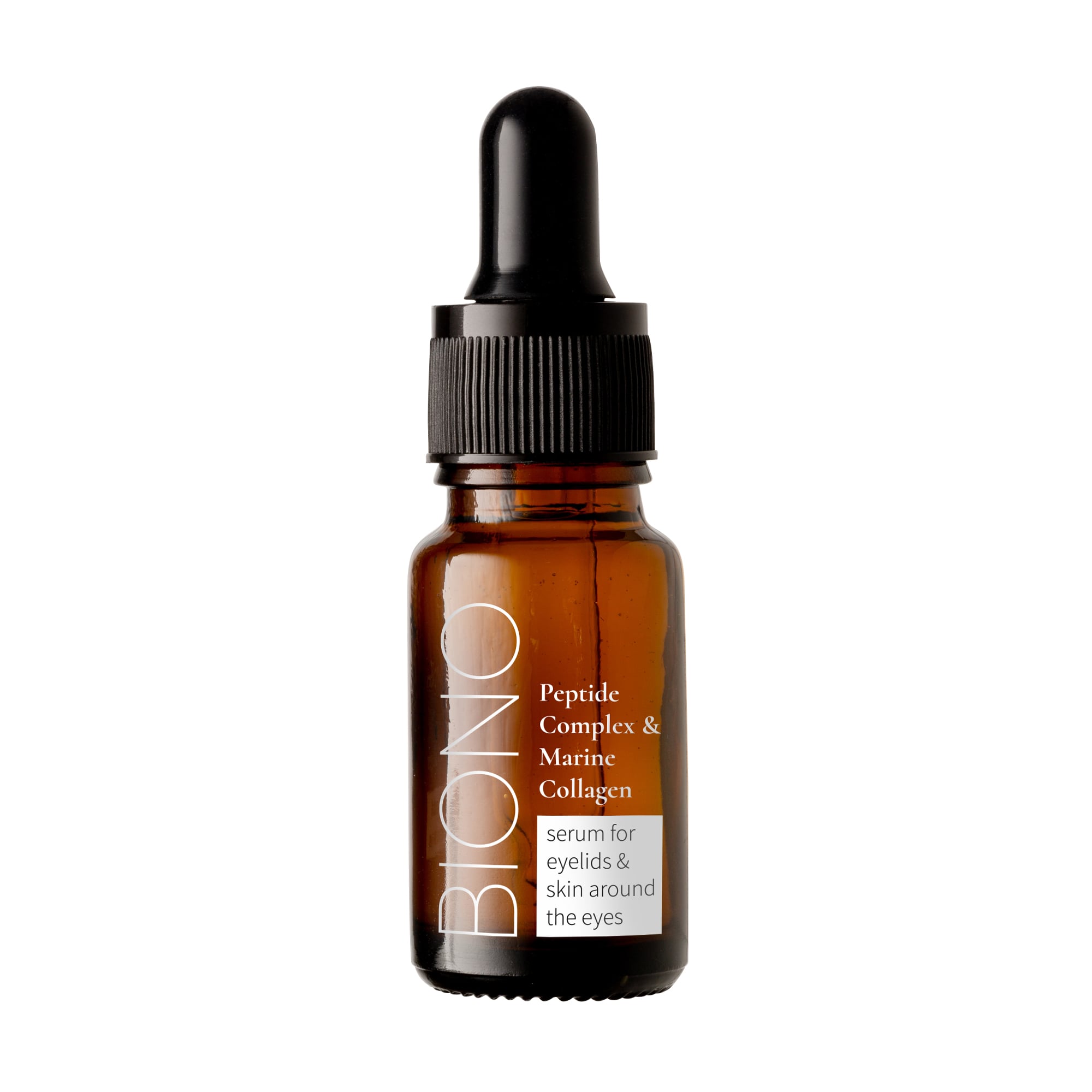 Сироватка для шкіри навколо очей Biono Peptide Complex &amp; Marine Collagen Serum For Eyelids &amp; Skin Around The Eyes, 10 мл